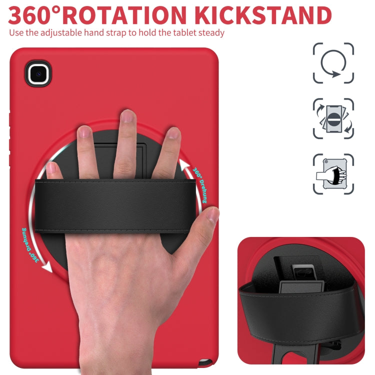 For Samsung Galaxy Tab A7 10.4(2020) T500 / T505 360 Degree Rotation PC + TPU Protective Case with Holder & Hand-strap & Pen Slot
