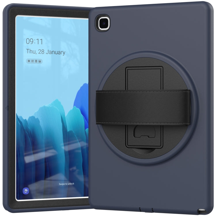 For Samsung Galaxy Tab A7 10.4(2020) T500 / T505 360 Degree Rotation PC + TPU Protective Case with Holder & Hand-strap & Pen Slot