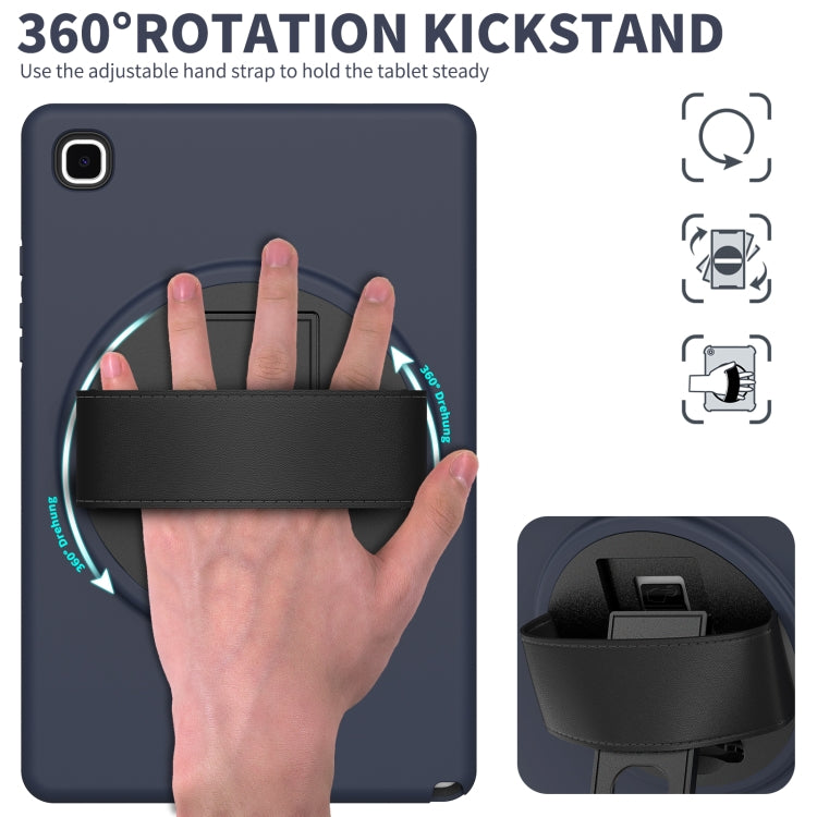 For Samsung Galaxy Tab A7 10.4(2020) T500 / T505 360 Degree Rotation PC + TPU Protective Case with Holder & Hand-strap & Pen Slot
