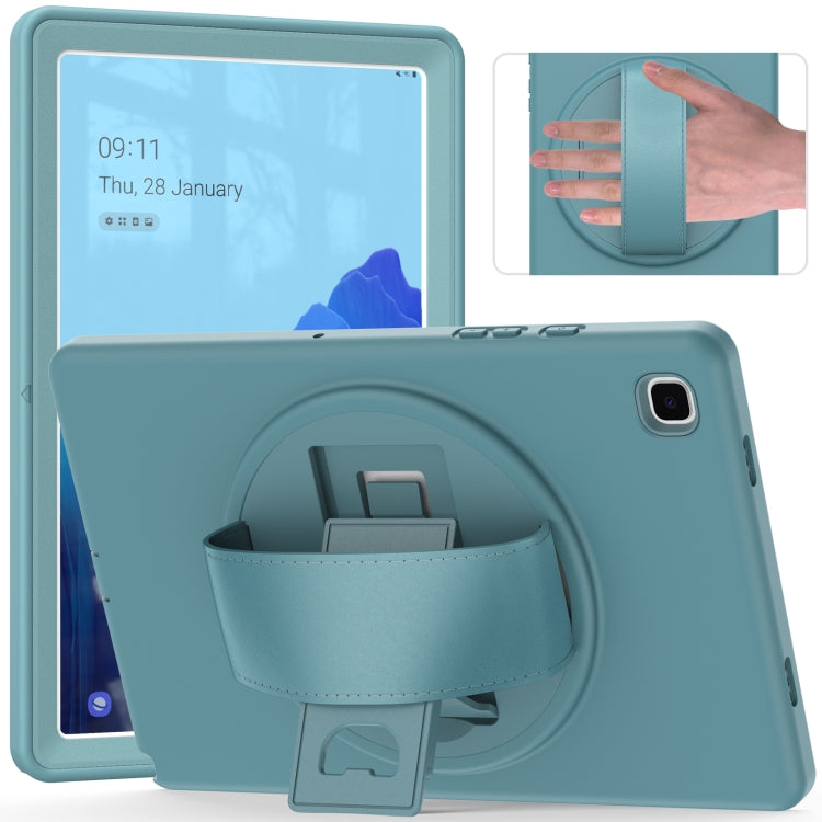 For Samsung Galaxy Tab A7 10.4(2020) T500 / T505 360 Degree Rotation PC + TPU Protective Case with Holder & Hand-strap & Pen Slot