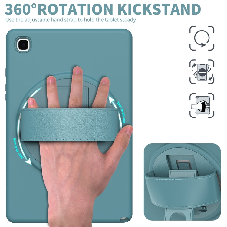 For Samsung Galaxy Tab A7 10.4(2020) T500 / T505 360 Degree Rotation PC + TPU Protective Case with Holder & Hand-strap & Pen Slot