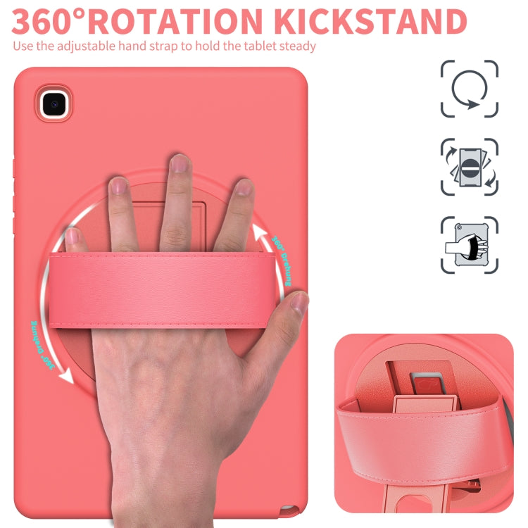 For Samsung Galaxy Tab A7 10.4(2020) T500 / T505 360 Degree Rotation PC + TPU Protective Case with Holder & Hand-strap & Pen Slot