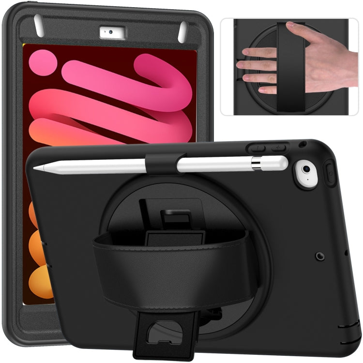 360 Degree Rotation PC + TPU Protective Case with Holder & Hand-strap & Pen Slot For iPad mini 5 / 4