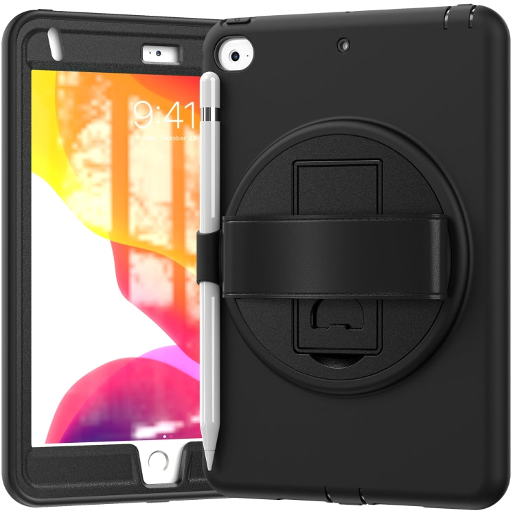 360 Degree Rotation PC + TPU Protective Case with Holder & Hand-strap & Pen Slot For iPad mini 5 / 4