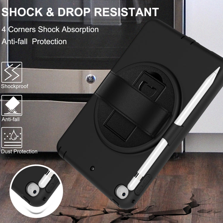 360 Degree Rotation PC + TPU Protective Case with Holder & Hand-strap & Pen Slot For iPad mini 5 / 4