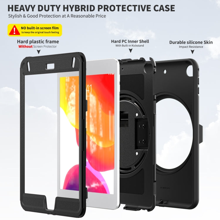 360 Degree Rotation PC + TPU Protective Case with Holder & Hand-strap & Pen Slot For iPad mini 5 / 4