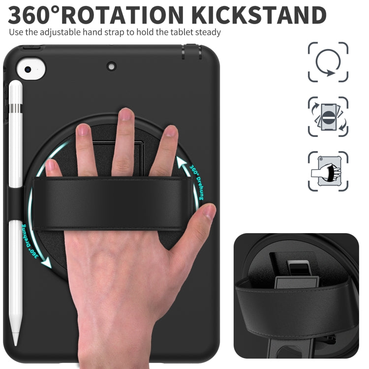 360 Degree Rotation PC + TPU Protective Case with Holder & Hand-strap & Pen Slot For iPad mini 5 / 4