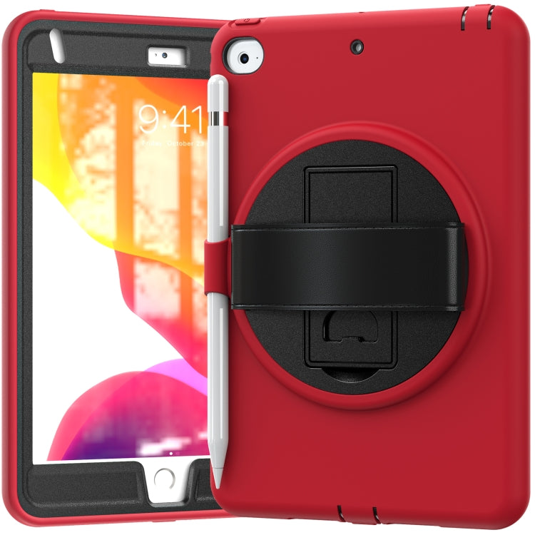 360 Degree Rotation PC + TPU Protective Case with Holder & Hand-strap & Pen Slot For iPad mini 5 / 4