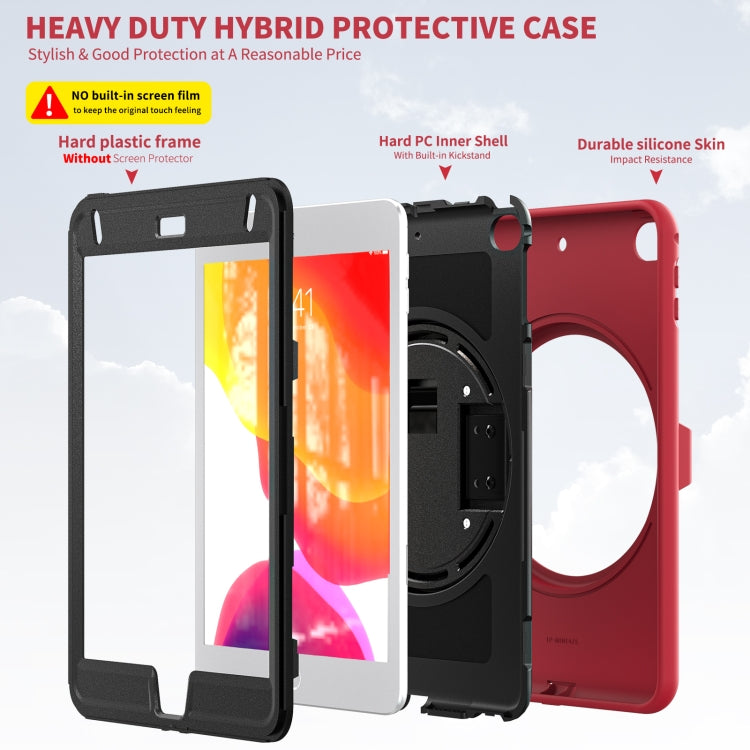 360 Degree Rotation PC + TPU Protective Case with Holder & Hand-strap & Pen Slot For iPad mini 5 / 4