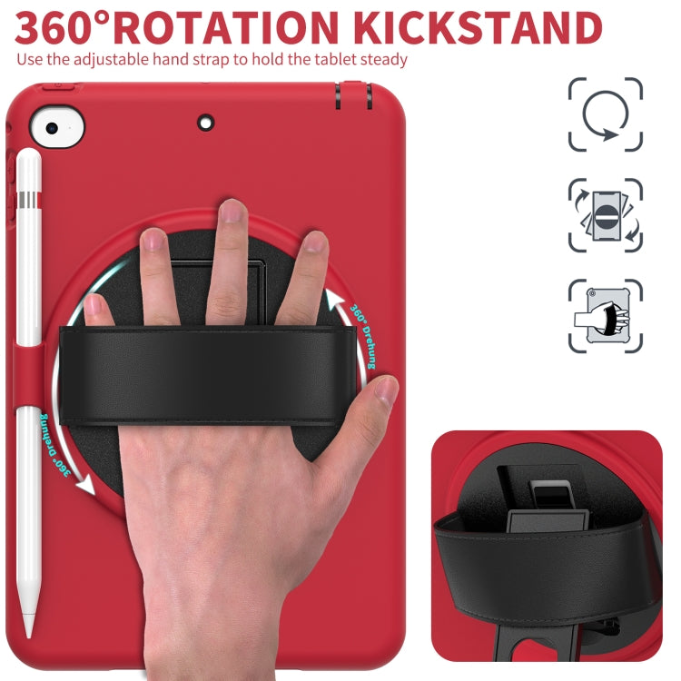360 Degree Rotation PC + TPU Protective Case with Holder & Hand-strap & Pen Slot For iPad mini 5 / 4