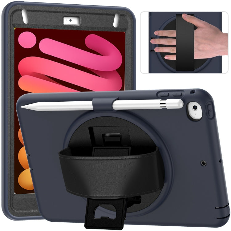 360 Degree Rotation PC + TPU Protective Case with Holder & Hand-strap & Pen Slot For iPad mini 5 / 4