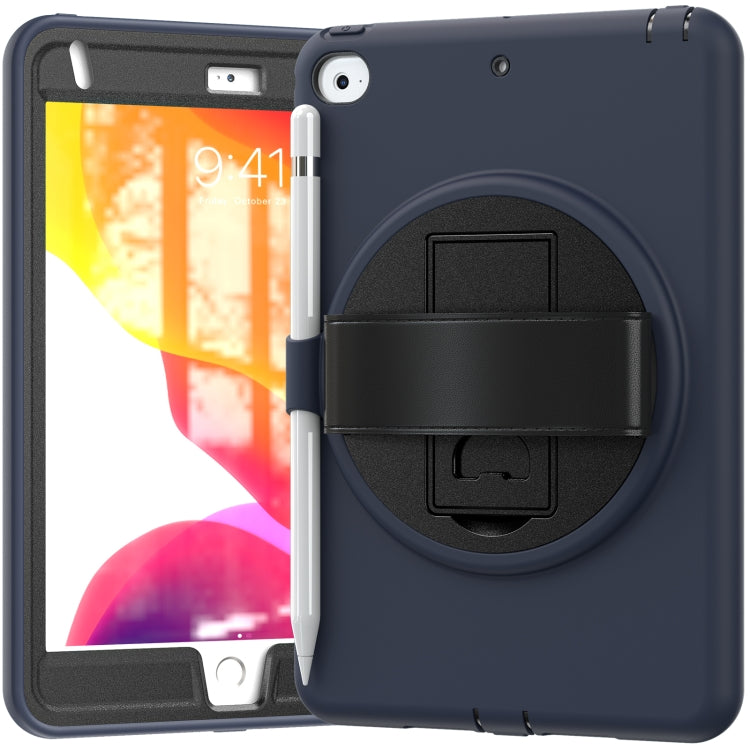 360 Degree Rotation PC + TPU Protective Case with Holder & Hand-strap & Pen Slot For iPad mini 5 / 4