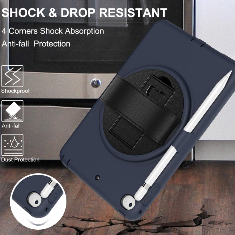 360 Degree Rotation PC + TPU Protective Case with Holder & Hand-strap & Pen Slot For iPad mini 5 / 4
