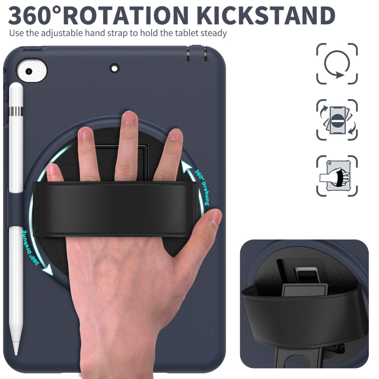 360 Degree Rotation PC + TPU Protective Case with Holder & Hand-strap & Pen Slot For iPad mini 5 / 4