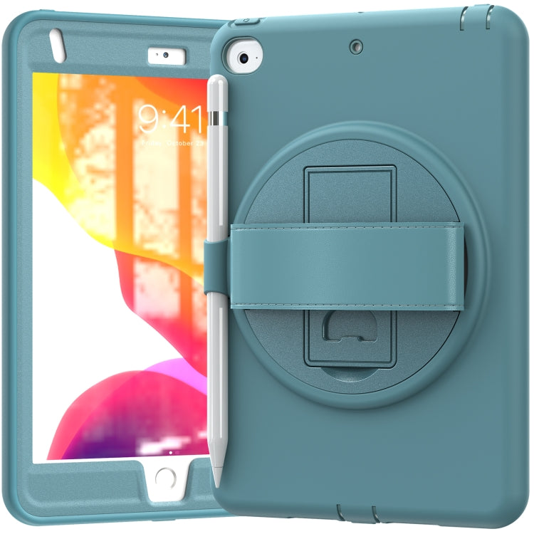 360 Degree Rotation PC + TPU Protective Case with Holder & Hand-strap & Pen Slot For iPad mini 5 / 4
