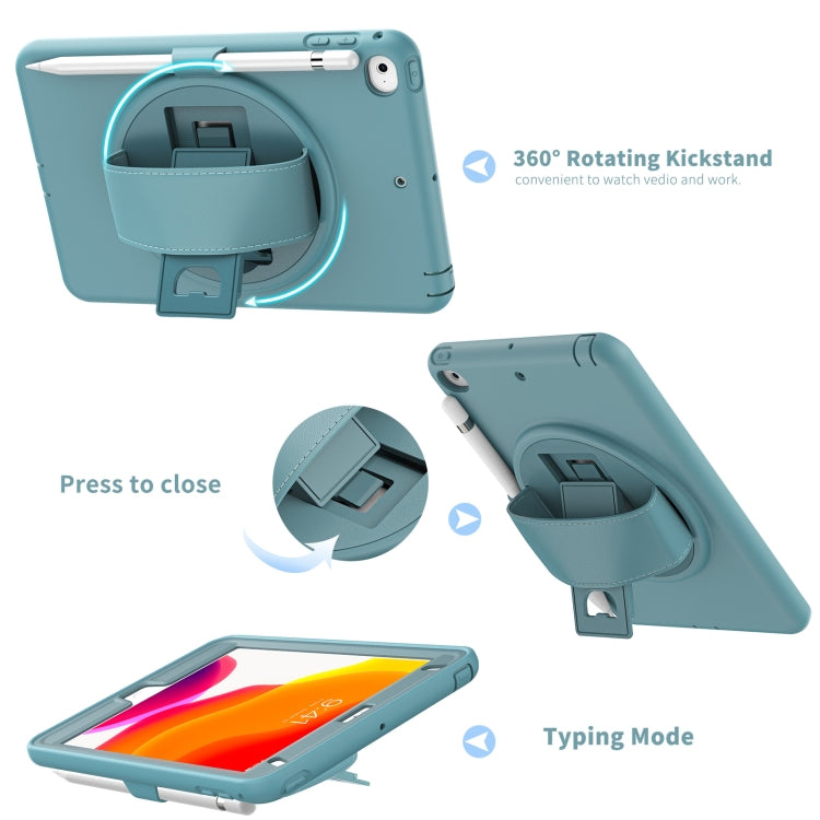 360 Degree Rotation PC + TPU Protective Case with Holder & Hand-strap & Pen Slot For iPad mini 5 / 4