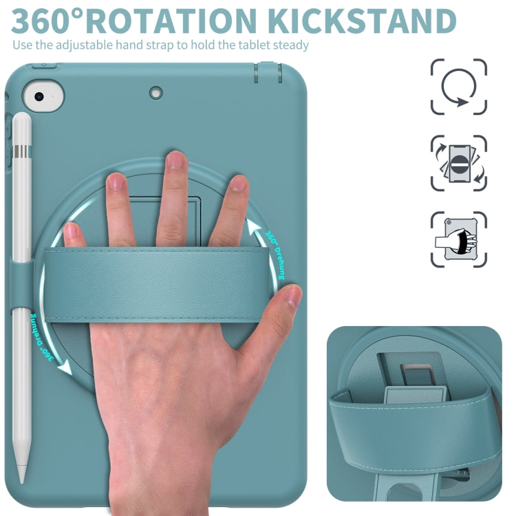 360 Degree Rotation PC + TPU Protective Case with Holder & Hand-strap & Pen Slot For iPad mini 5 / 4