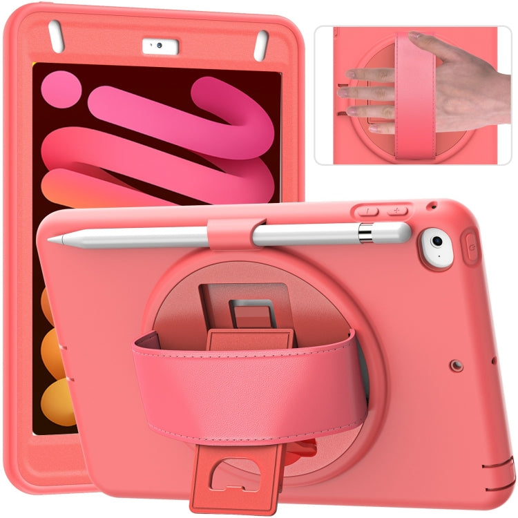 360 Degree Rotation PC + TPU Protective Case with Holder & Hand-strap & Pen Slot For iPad mini 5 / 4