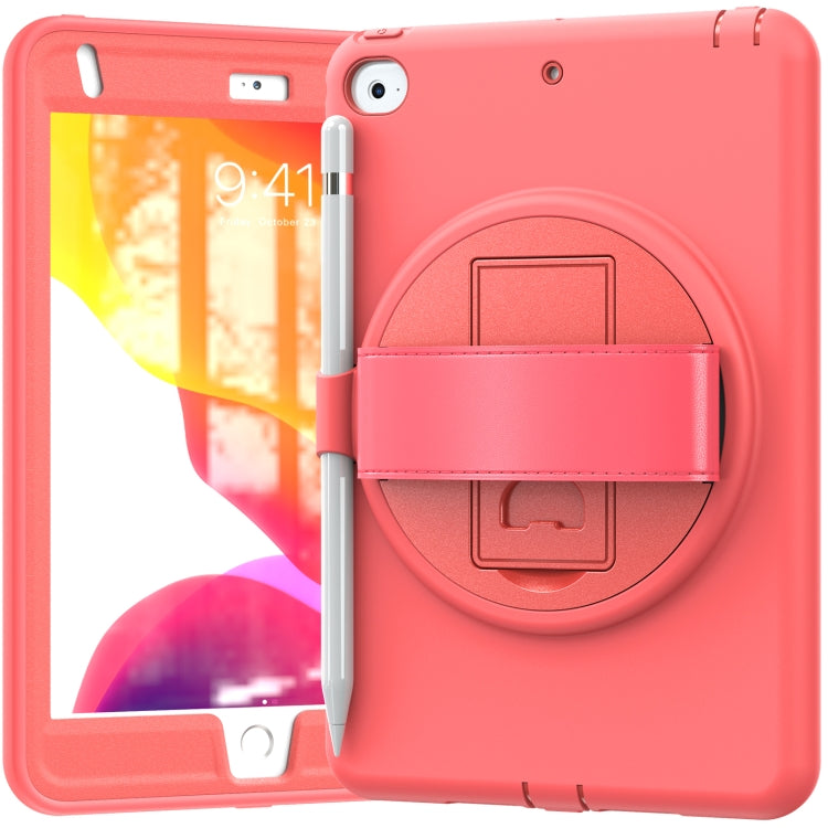360 Degree Rotation PC + TPU Protective Case with Holder & Hand-strap & Pen Slot For iPad mini 5 / 4