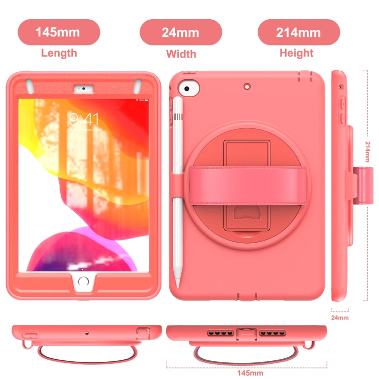 360 Degree Rotation PC + TPU Protective Case with Holder & Hand-strap & Pen Slot For iPad mini 5 / 4