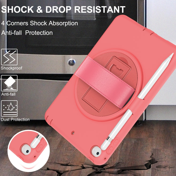 360 Degree Rotation PC + TPU Protective Case with Holder & Hand-strap & Pen Slot For iPad mini 5 / 4