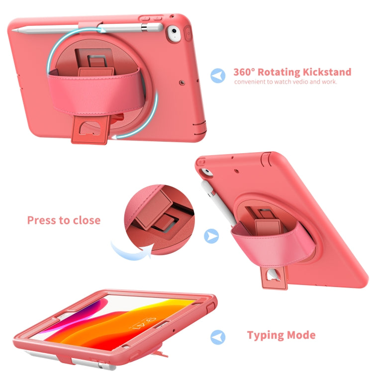 360 Degree Rotation PC + TPU Protective Case with Holder & Hand-strap & Pen Slot For iPad mini 5 / 4