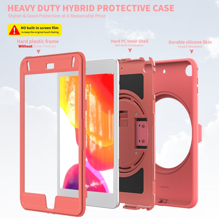 360 Degree Rotation PC + TPU Protective Case with Holder & Hand-strap & Pen Slot For iPad mini 5 / 4
