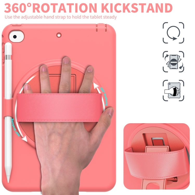 360 Degree Rotation PC + TPU Protective Case with Holder & Hand-strap & Pen Slot For iPad mini 5 / 4