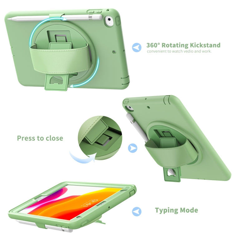 360 Degree Rotation PC + TPU Protective Case with Holder & Hand-strap & Pen Slot For iPad mini 5 / 4