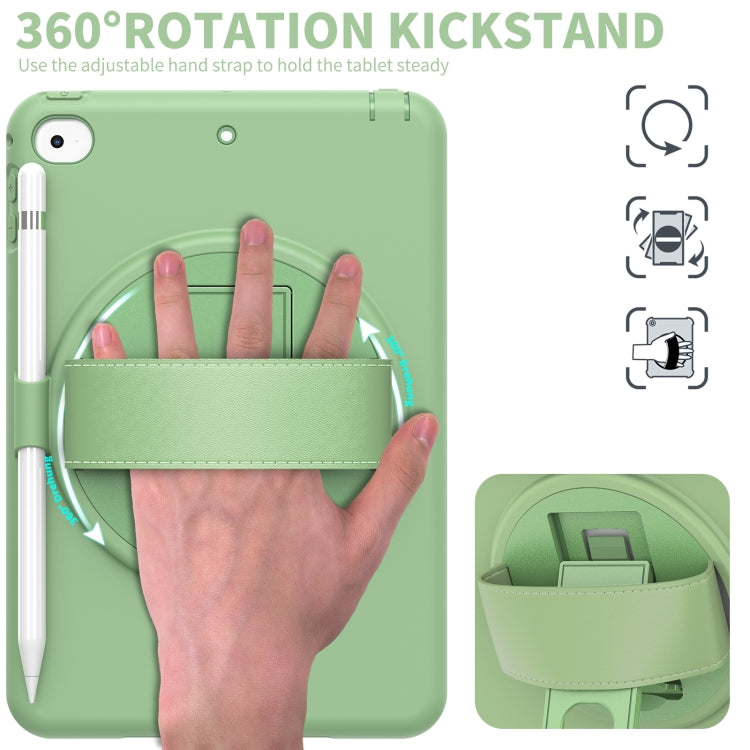360 Degree Rotation PC + TPU Protective Case with Holder & Hand-strap & Pen Slot For iPad mini 5 / 4