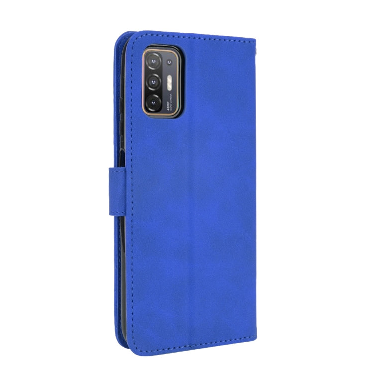 For HTC Desire 21 Pro 5G Solid Color Skin Feel Magnetic Buckle Horizontal Flip Calf Texture PU Leather Case with Holder & Card Slots & Wallet