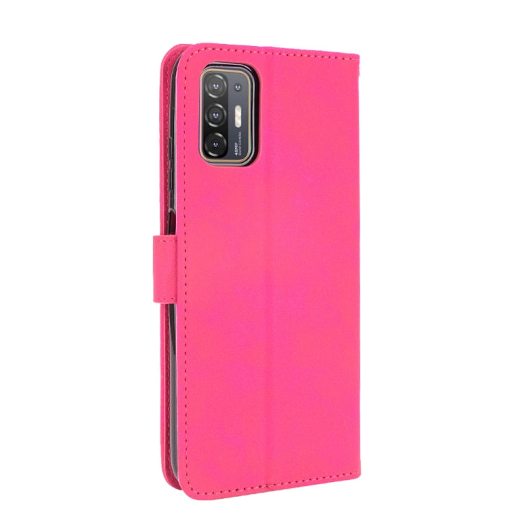 For HTC Desire 21 Pro 5G Solid Color Skin Feel Magnetic Buckle Horizontal Flip Calf Texture PU Leather Case with Holder & Card Slots & Wallet
