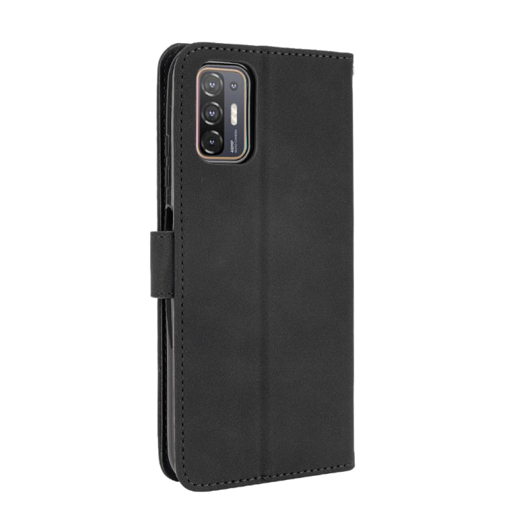 For HTC Desire 21 Pro 5G Solid Color Skin Feel Magnetic Buckle Horizontal Flip Calf Texture PU Leather Case with Holder & Card Slots & Wallet