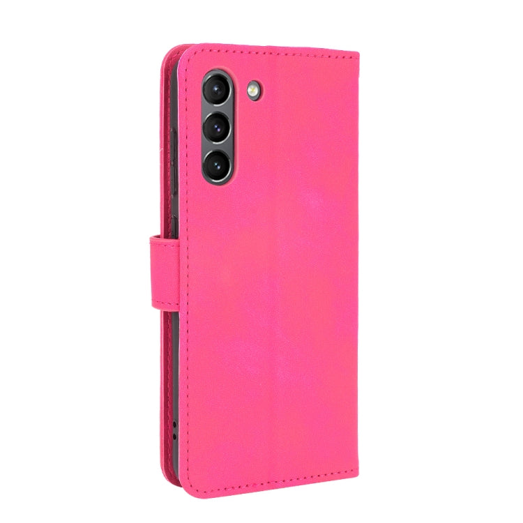For Samsung Galaxy S21 FE Solid Color Skin Feel Magnetic Buckle Horizontal Flip Calf Texture PU Leather Case with Holder & Card Slots & Wallet