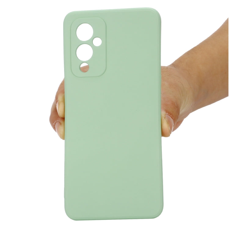 For OnePlus 9 Solid Color Liquid Silicone Dropproof Full Coverage Protective Case