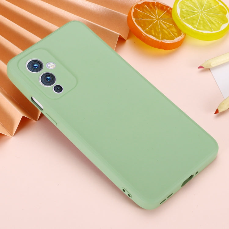 For OnePlus 9 Solid Color Liquid Silicone Dropproof Full Coverage Protective Case
