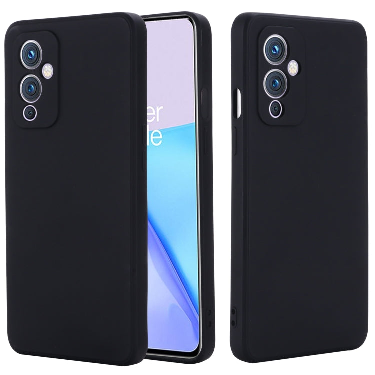 For OnePlus 9 Solid Color Liquid Silicone Dropproof Full Coverage Protective Case