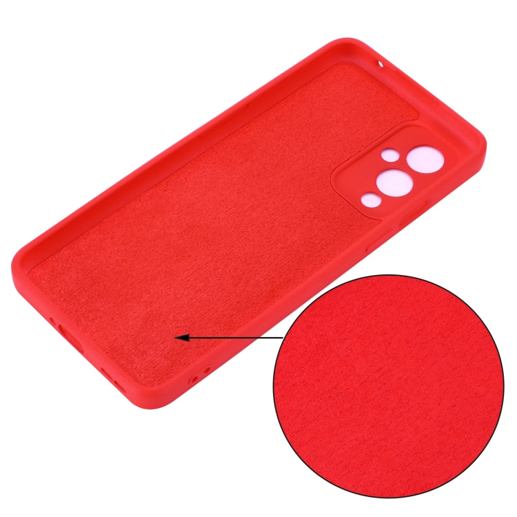 For OnePlus 9 Solid Color Liquid Silicone Dropproof Full Coverage Protective Case