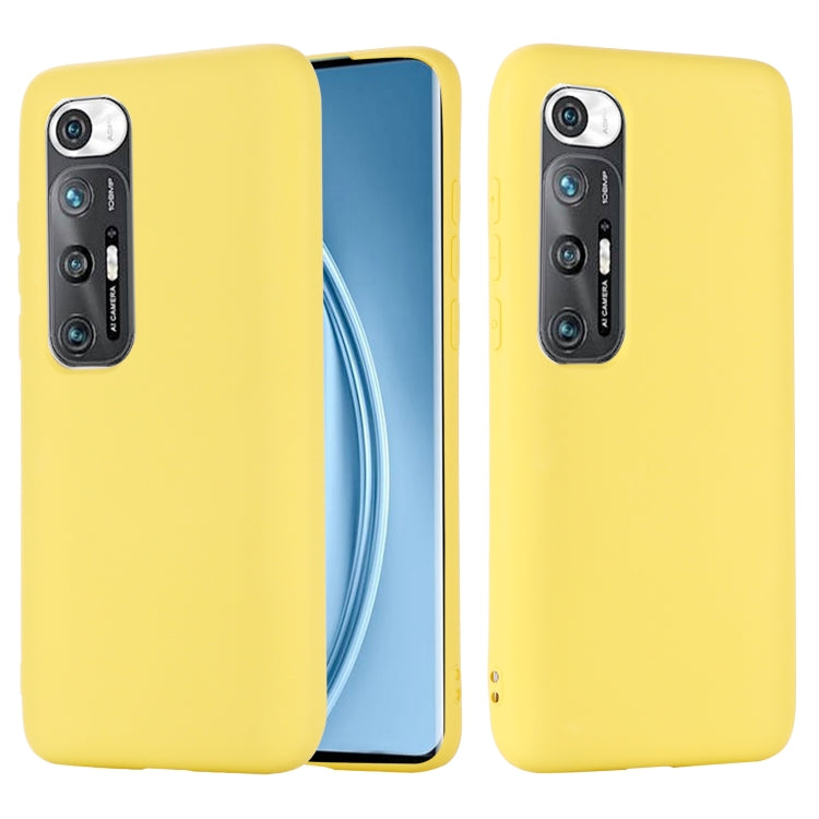 For Xiaomi Mi 10S Solid Color Liquid Silicone Dropproof Full Coverage Protective Case