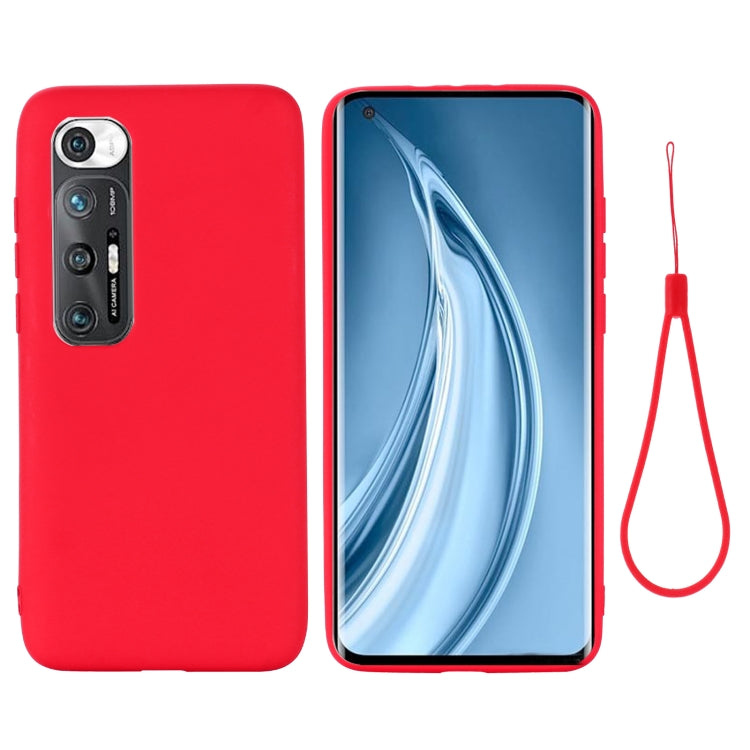 For Xiaomi Mi 10S Solid Color Liquid Silicone Dropproof Full Coverage Protective Case
