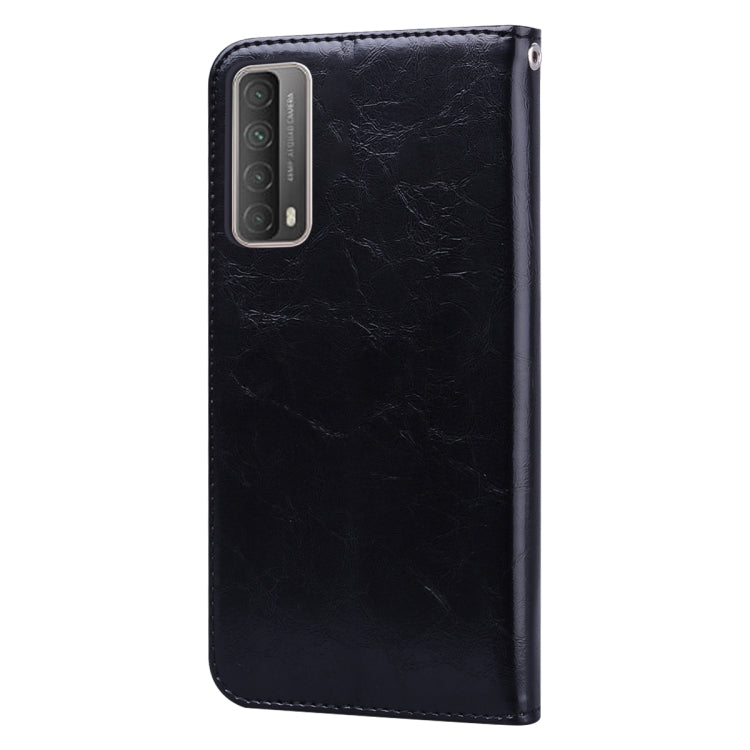 For Huawei Honor 10X Lite Business Style Oil Wax Texture Horizontal Flip Leather Case with Holder & Card Slots & Wallet