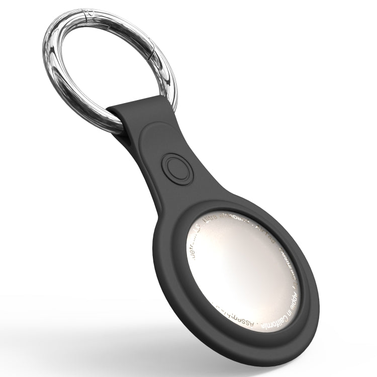 Anti-scratch Frosted TPU Shockproof Protective Cover Soft Case with Keychain Ring Loop For AirTag