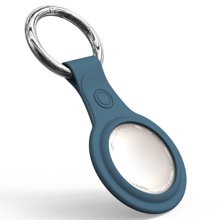 Anti-scratch Frosted TPU Shockproof Protective Cover Soft Case with Keychain Ring Loop For AirTag