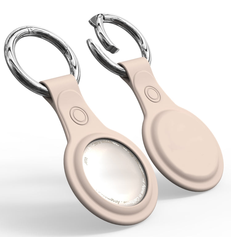 Anti-scratch Frosted TPU Shockproof Protective Cover Soft Case with Keychain Ring Loop For AirTag
