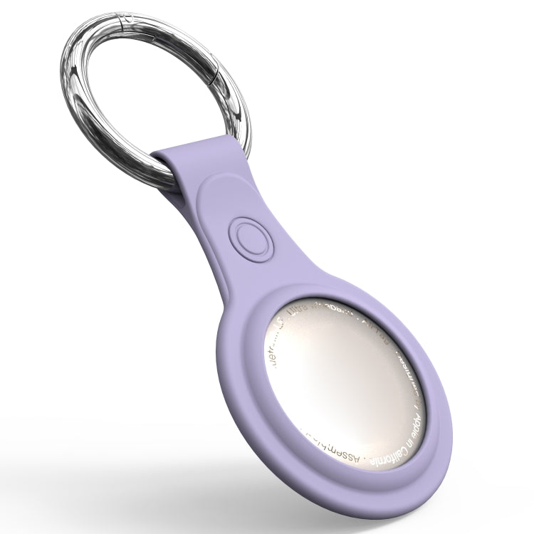 Anti-scratch Frosted TPU Shockproof Protective Cover Soft Case with Keychain Ring Loop For AirTag