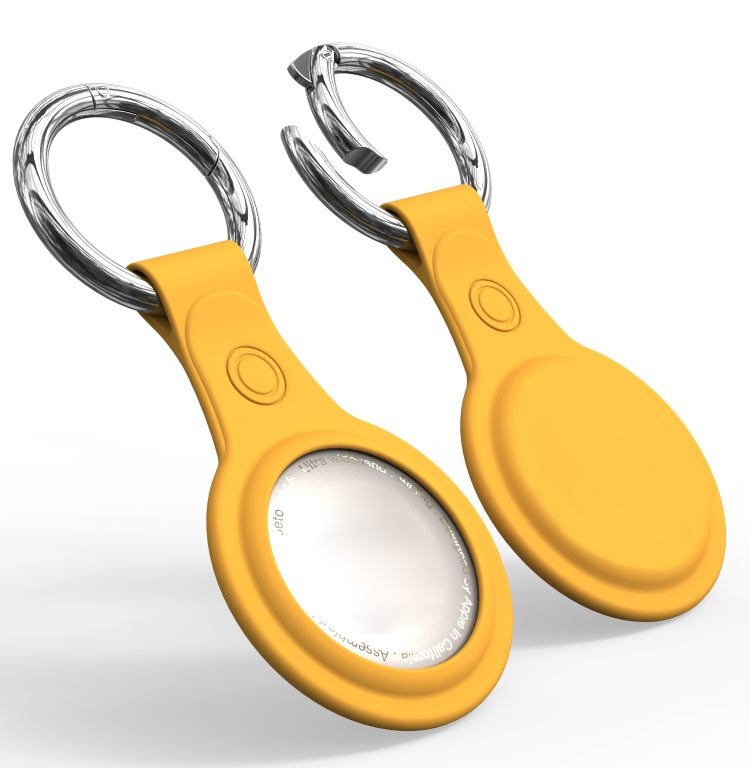Anti-scratch Frosted TPU Shockproof Protective Cover Soft Case with Keychain Ring Loop For AirTag