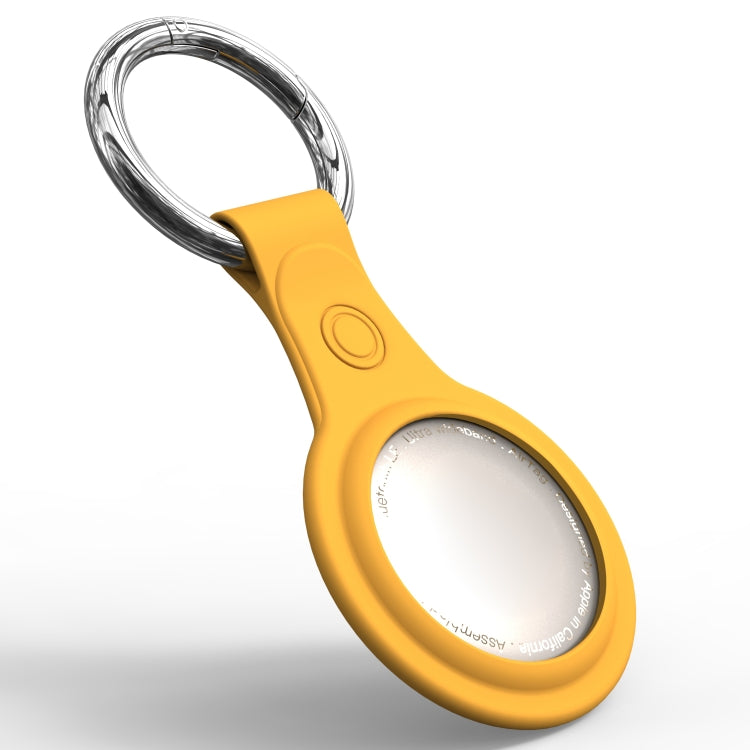 Anti-scratch Frosted TPU Shockproof Protective Cover Soft Case with Keychain Ring Loop For AirTag