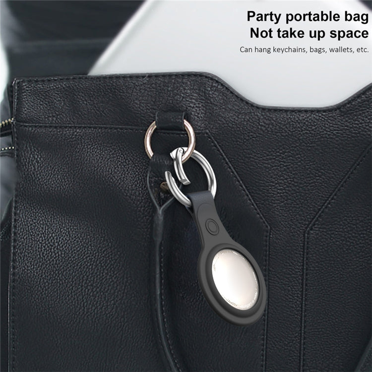 Anti-scratch Frosted TPU Shockproof Protective Cover Soft Case with Keychain Ring Loop For AirTag