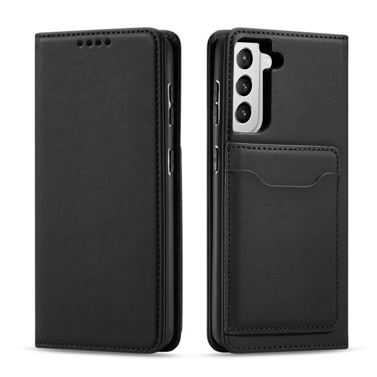 For Samsung Galaxy S21 FE Strong Magnetism Liquid Feel Horizontal Flip Leather Case with Holder & Card Slots & Wallet