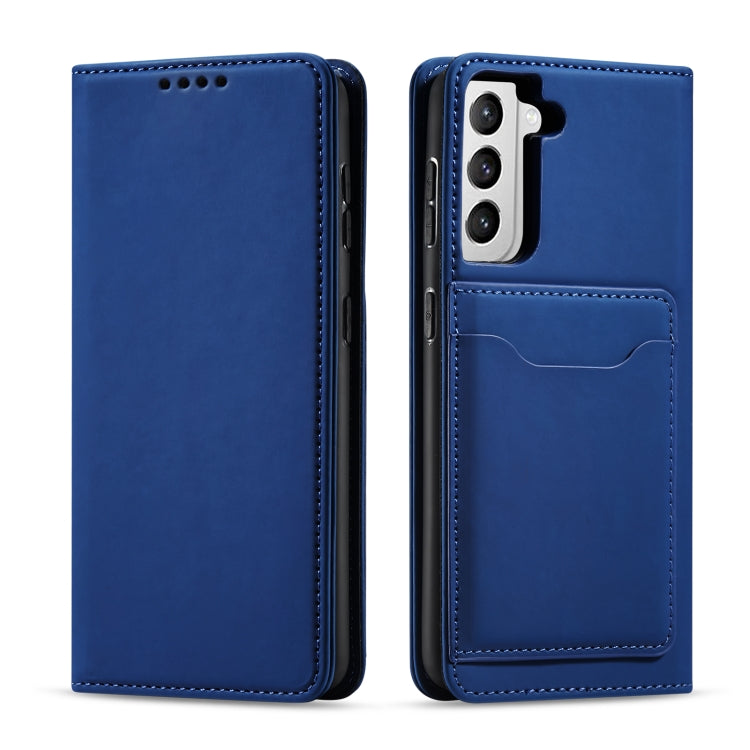 For Samsung Galaxy S21 FE Strong Magnetism Liquid Feel Horizontal Flip Leather Case with Holder & Card Slots & Wallet